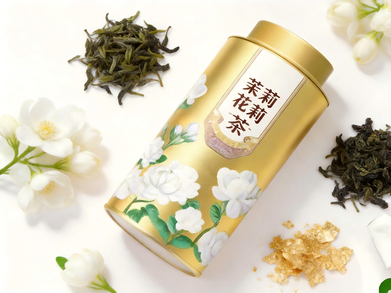 1886 Classic Jasmine Green Tea - Golden Can package